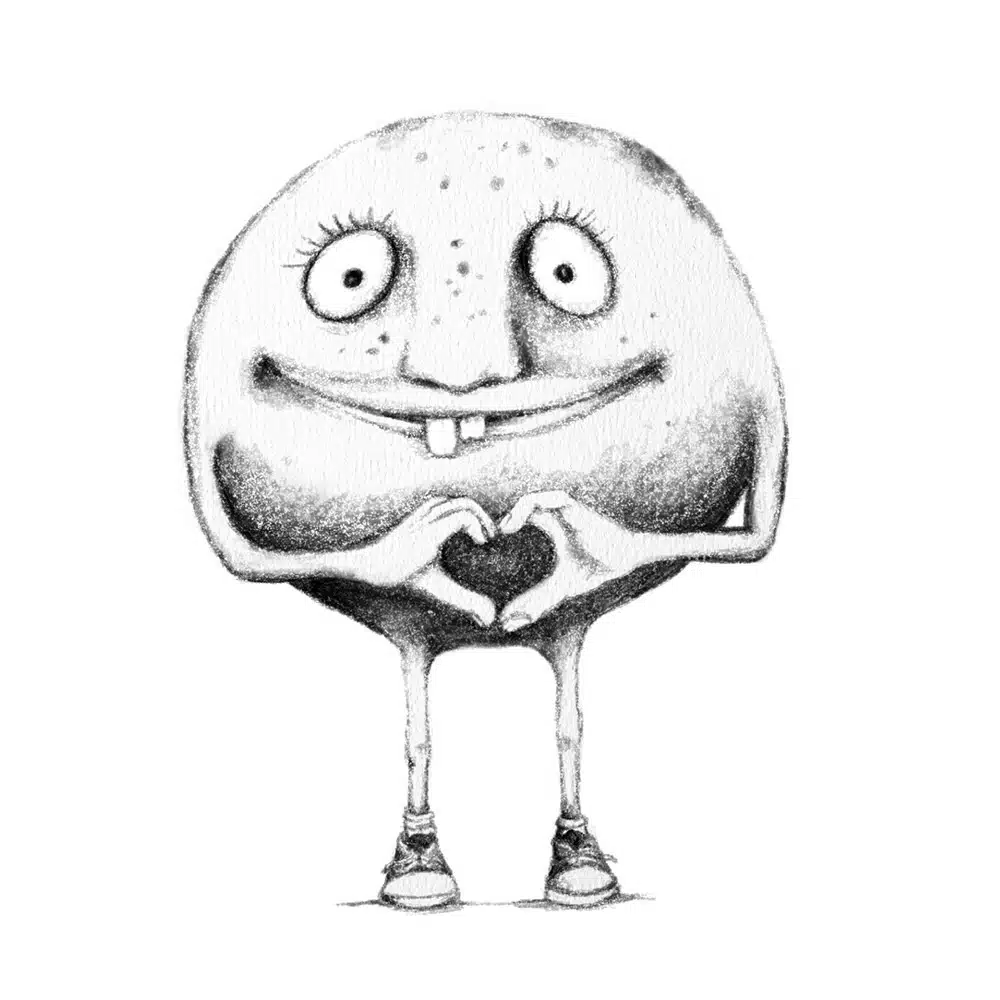 Grußkarte Knollenmann Liebe