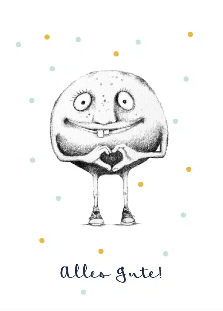 Genesungskarte Alles Gute Format DIN A6.