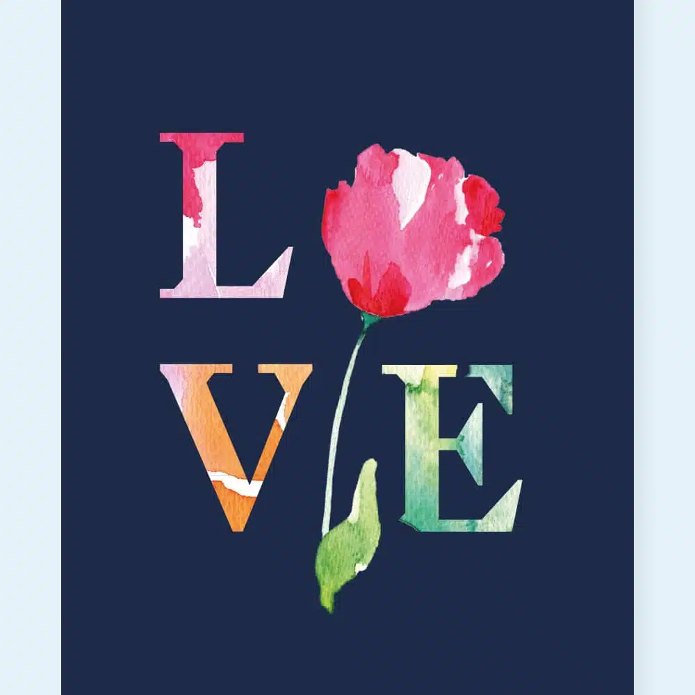 Grußkarte<br>„LOVE“