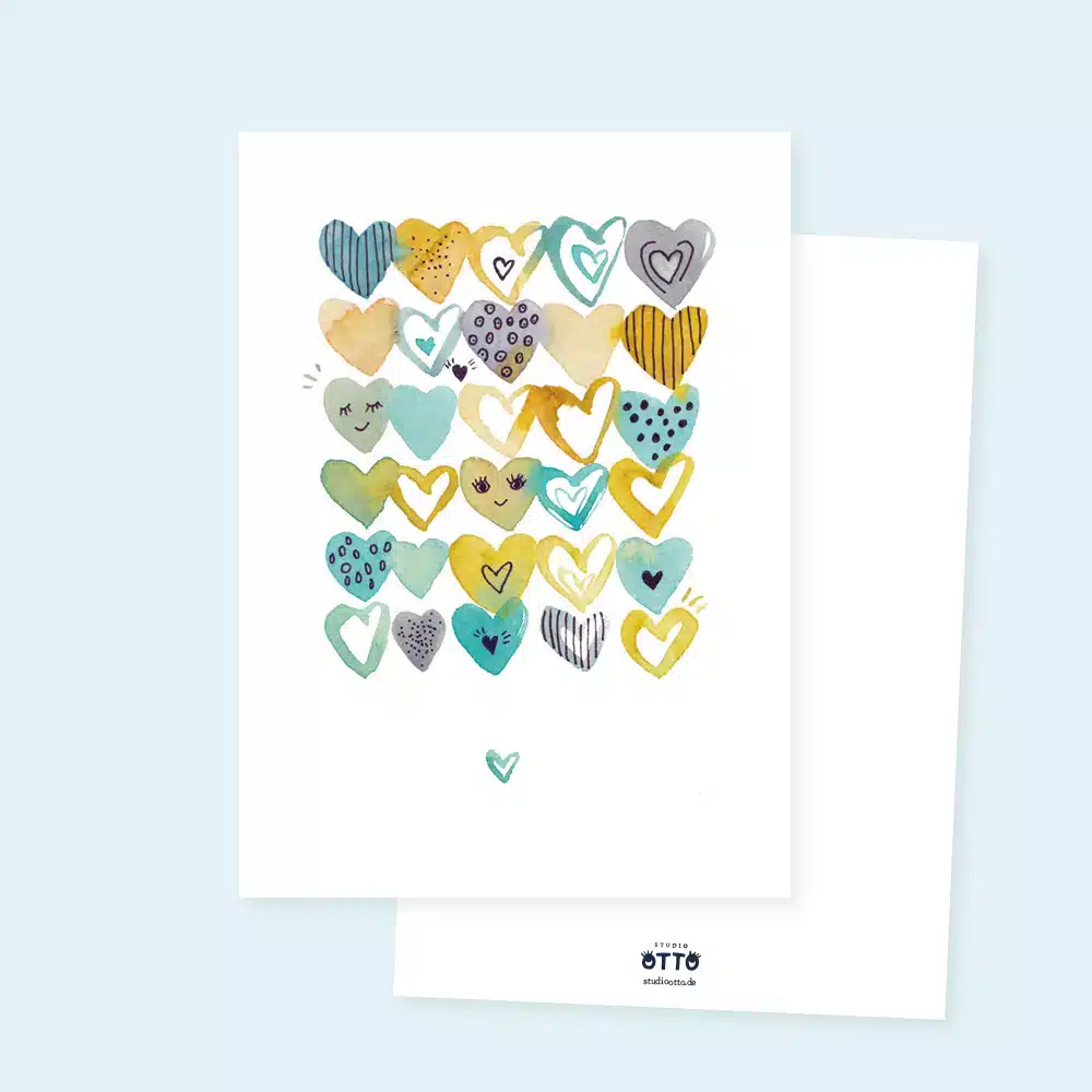 Postkarte<br> „Ein lieber Gruß“ – Bild 2